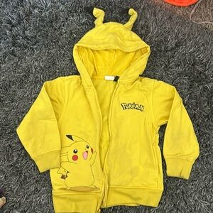 Pokemon pikachu kids fleece (with ears)